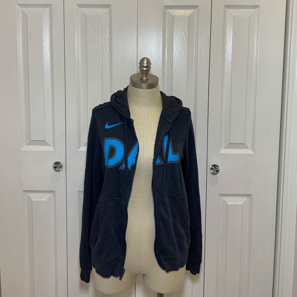 🎁Dallas Stars Nike Hoodie Grey Blue Size Various - Picture 4 of 12